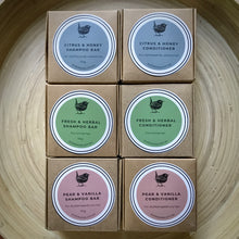 Load image into Gallery viewer, Shampoo Bars - Pear & Vanilla, Citrus & Honey, Herbal Fresh