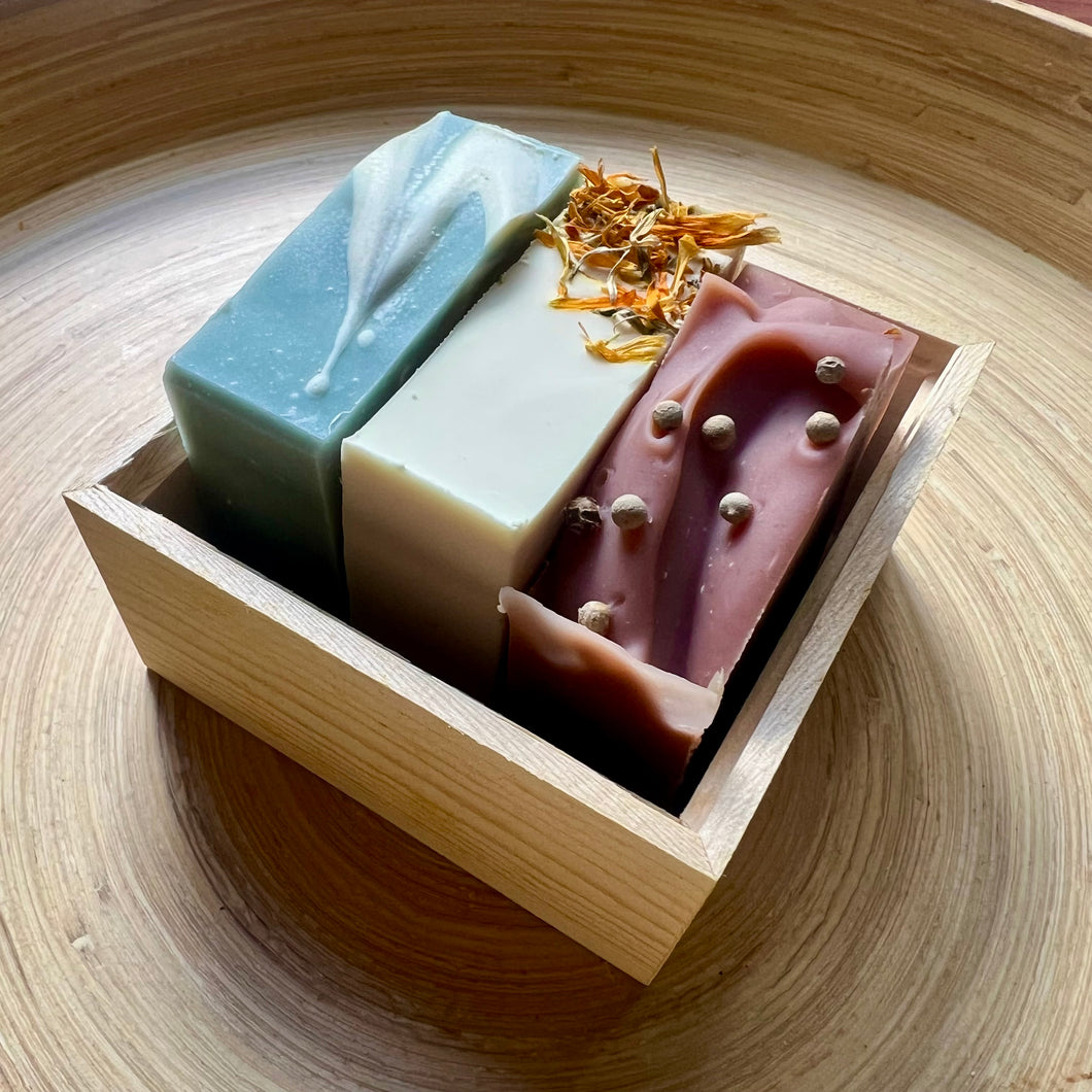 Timber Gift Box Trio of Soaps
